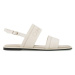 Calvin Klein Sandále Squared Flat Sandal He HW0HW01496 Écru