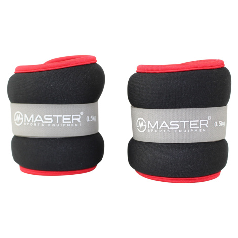 Kondičná záťaž na zápästie a nohy MASTER 2 x 0,5 kg - neopren