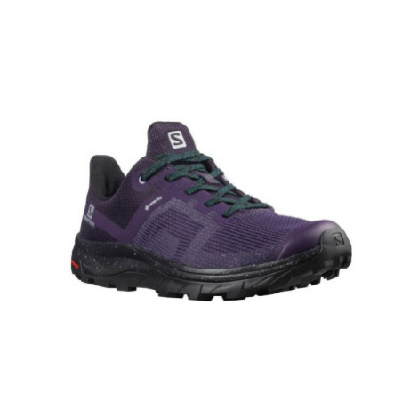 Detská nízka turistická obuv SALOMON OUTline Prism GTX W grape black deep teal