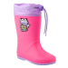 Dievčenské gumáky COQUI Rainy Collar Frog lt. fuchsia lt. lila