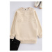 Trendyol Stone Raised Stone Accessory Sweatshirt