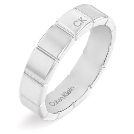 Calvin Klein Módny pánsky prsteň z ocele 35000500 64 mm