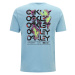 OAKLEY Funkčné tričko 'Wynwood'  svetlomodrá / svetlozelená / orchideová / čierna