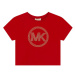 Detské tričko Michael Kors červená farba,