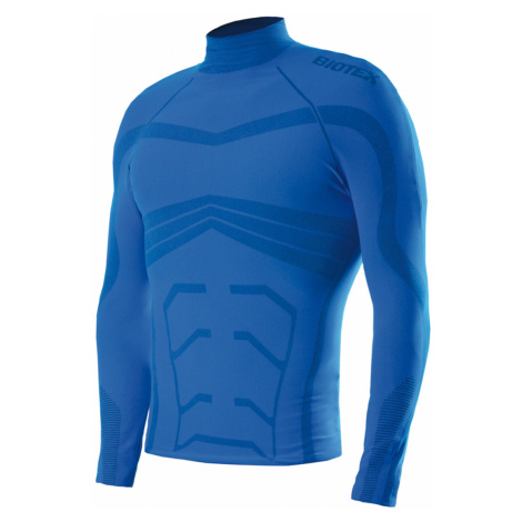 BIOTEX Cyklistické tričko s dlhým rukávom - POWERFLEX WARM - modrá