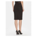 Guess Puzdrová sukňa Febe Midi Skirt W4RD81 KAQL2 Čierna Slim Fit