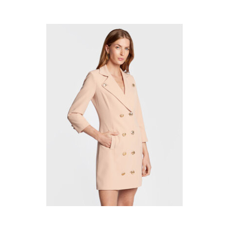 Elisabetta Franchi Koktejlové šaty AB-182-26E2-V620 Ružová Regular Fit