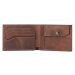 Vasky Tony Brown - Dámska i pánska kožená peňaženka hnedá, ručná výroba
