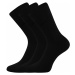 Lonka Finego Unisex ponožky s voľným lemom - 3 páry BM000001470200101092 čierna