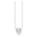 Thomas Sabo KE2280-051-14-L45V Silver Necklace with Halo-Pendant in Heart Shape 40-45 cm