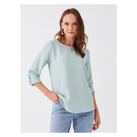 LC Waikiki Crew Neck Plain Long Sleeve Women's Blouse