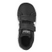 Čierne tenisky na suchý zips Adidas Grand Court Inf
