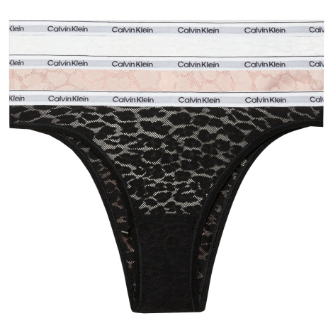 Calvin Klein 3 PACK - dámske nohavičky Brazilian PLUS SIZE QD5225E-N8I-plus-size XXL