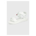 Detské sandále Levi's biela farba