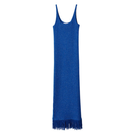 MANGO Pletené šaty 'Jaia'  modrá