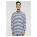 Men's T-shirt Regular Stripe LS - white/blue