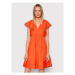 TWINSET Každodenné šaty 221TT2131 Oranžová Loose Fit