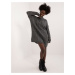 Dark gray women's knitted dress