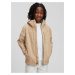 Béžová chlapčenská bunda na zips s kapucňou GAP