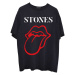 The Rolling Stones tričko Sixty Classic Vintage Tongue Čierna