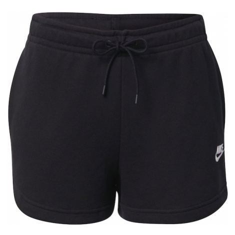 Nike Sportswear Nohavice 'Essential'  čierna / biela