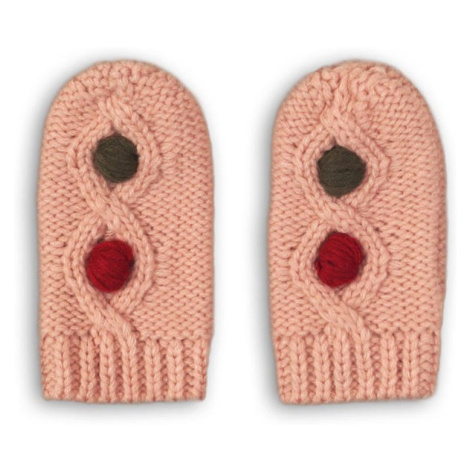 rukavice pletené, Minoti, DEER 17, růžová