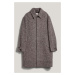 KABÁT GANT WOOL CAR COAT DEEP BROWN