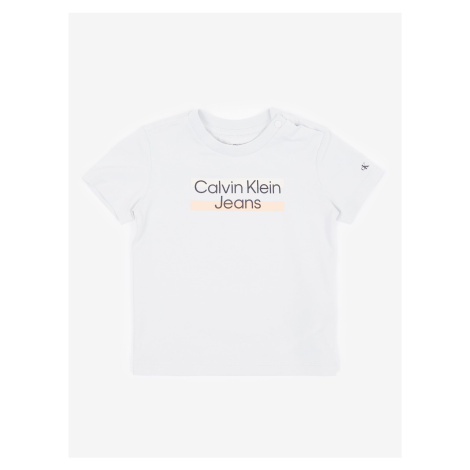 Svetlosivé detské tričko Calvin Klein Jeans