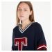 Sveter Tommy Jeans Letterman Sweater Blue