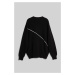 Sveter Karl Lagerfeld Jeans Klj Contrast Ribbed Sweater Čierna