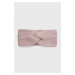 Čelenka s prímesou vlny Calvin Klein ružová farba