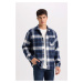 DEFACTO Regular Fit Plaid Long Sleeve Shirt