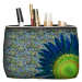 Bertoni Unisex's Cosmetic Bag Solo Blue Flower