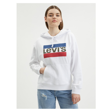 Biela dámska mikina s kapucňou Levi's® Levi´s