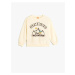 Koton Sweatshirt Print Detailed Long Sleeve Crew Neck Cotton