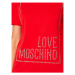LOVE MOSCHINO Tričko W4H0604M 3876 Červená Regular Fit