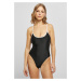 Women's recycled retro swimsuit black/white