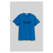 Tričko Woolrich Embroidered Logo T-Shirt Snorkel Blue