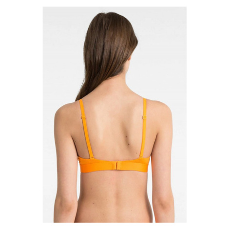 Podprsenka bez kostice model 14653315 oranžová S - Calvin Klein