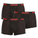 3PACK pánske boxerky HUGO čierné (50496723 001)