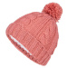 Lewro CHIA Dievčenská pletená čiapka, ružová, veľkosť