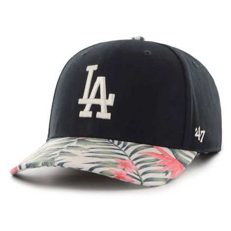 Šiltovka 47brand MLB Los Angeles Dodgers čierna farba, s nášivkou 47 Brand