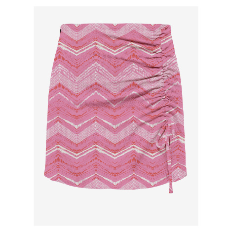 Pink Women Patterned Mini Skirt ONLY Nova - Women
