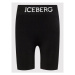 Iceberg Cyklistické šortky 22EI2P0DA216303 Čierna Slim Fit