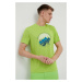 Športové tričko Jack Wolfskin Hiking zelená farba, s potlačou