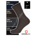 STEVEN Pánske ponožky Steven-111 PM04-čierna