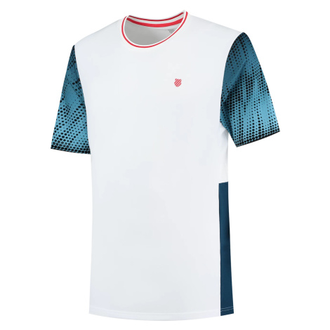 Men's T-Shirt K-Swiss Hypercourt Print Crew 3 White L