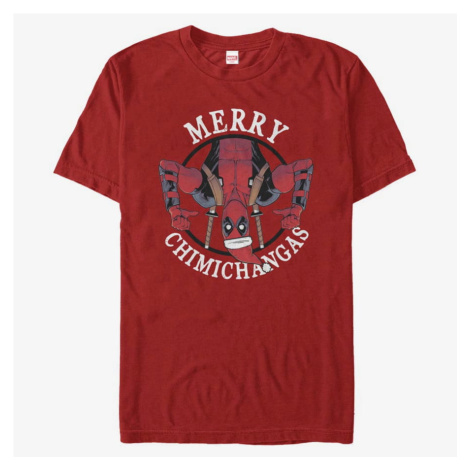 Queens Marvel Deadpool - Merry Chimichangas Unisex T-Shirt Red