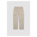 DEFACTO Boy's Cargo Pocket Straight Leg Gabardine Trousers