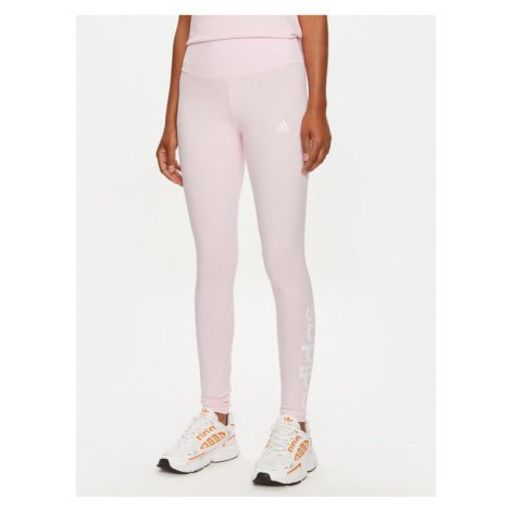 Adidas Legíny SPORT INSPIRED LOUNGEWEAR ESSENTIALS HIGH-WAISTED LOGO LEGGINGS ID0024 Ružová